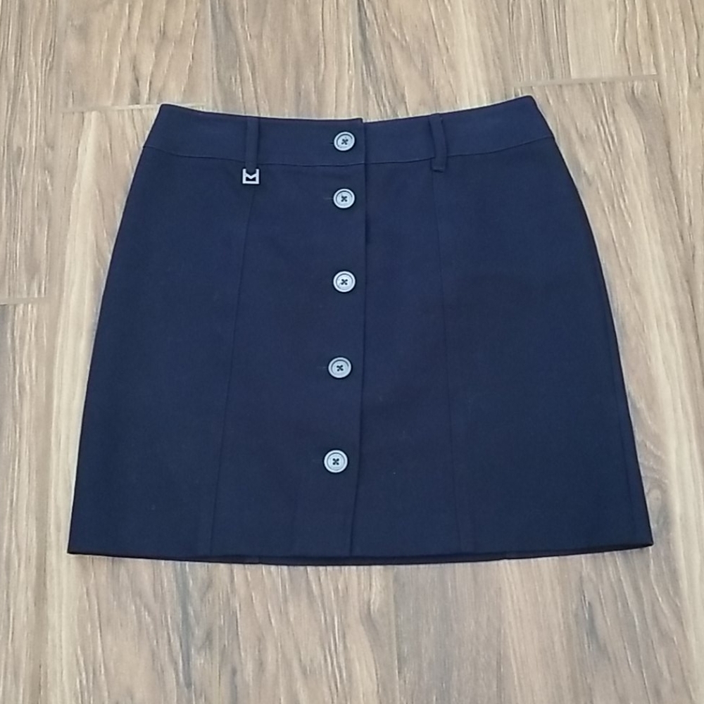 MICHAEL KORS NAVY BLUE UTILITY SKIRT SIZE 4